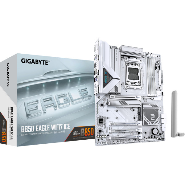 Фото - Материнська плата Gigabyte B850 EAGLE WIFI7 ICE DDR5