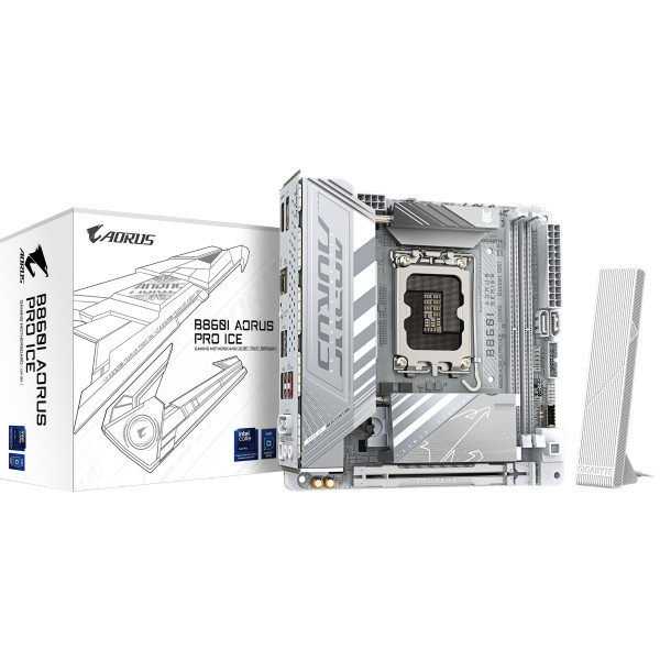 Фото - Материнська плата Gigabyte B860I AORUS PRO ICE DDR5