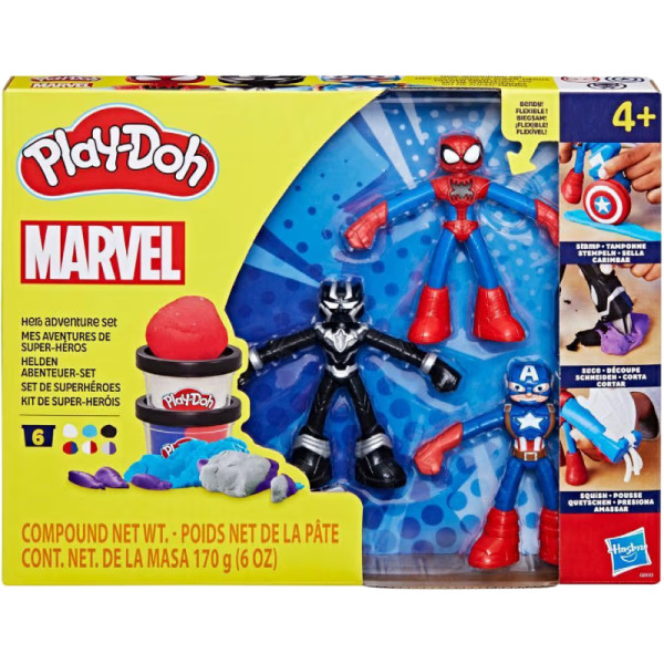 Фото - Набори для ліплення Hasbro Play Doh Пригоди героїв (G0333)