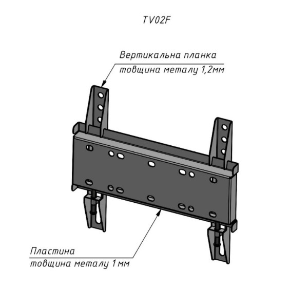 Фото - Крепление для телевизора Charmount TV02F Black