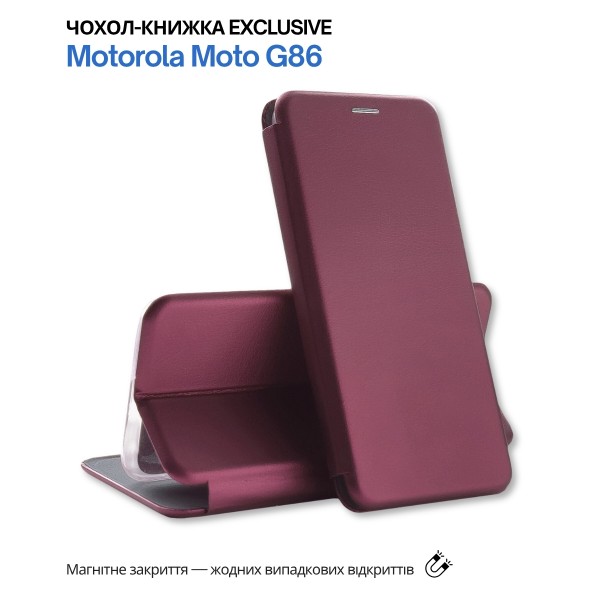 Фото - Чехол для смартфона BeCover Exclusive for Motorola Moto G86 Red Wine (715355)