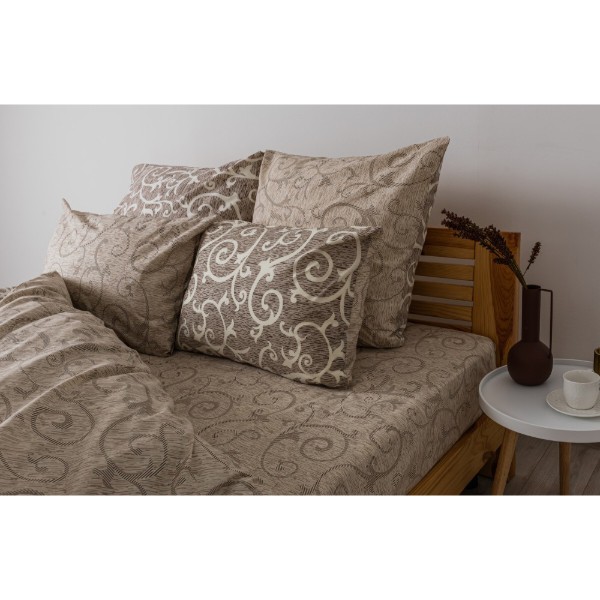 Фото - Комплект постільної білизни ТЕП Soft dreams Beige and White (2-03859_25167)