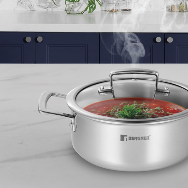 Фото - Каструля Bergner Steelblue 20 см (BG-33221-BL)