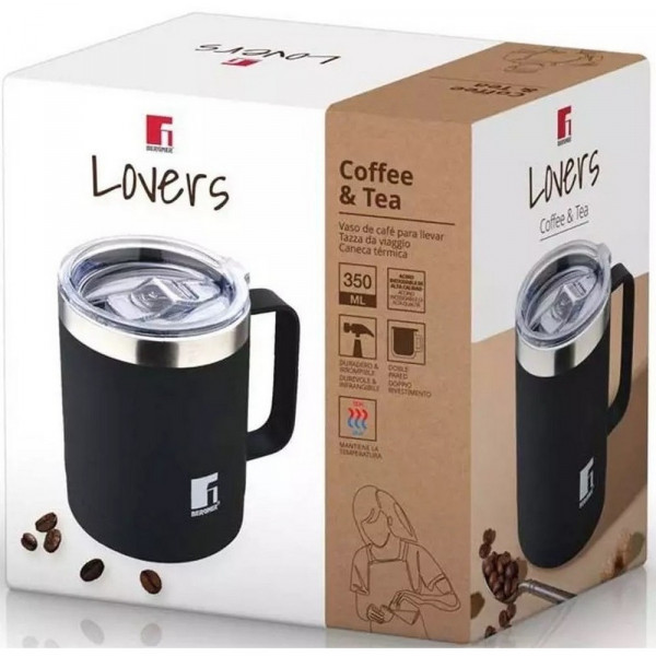 Фото - Термочашка Bergner Coffee & tea lovers 350 мл (BG-37788-BK)