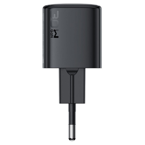 Фото - Сетевое зарядное устройство AceFast 1xUSB-C 30W Gan A118 Fast Charger Black (6974316284994)