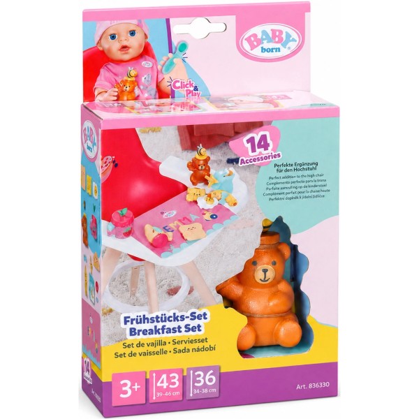 Фото - Кукольный набор Baby Born серии Click & Play – ЗАВТРАК ДЛЯ КУКЛЫ (839775)