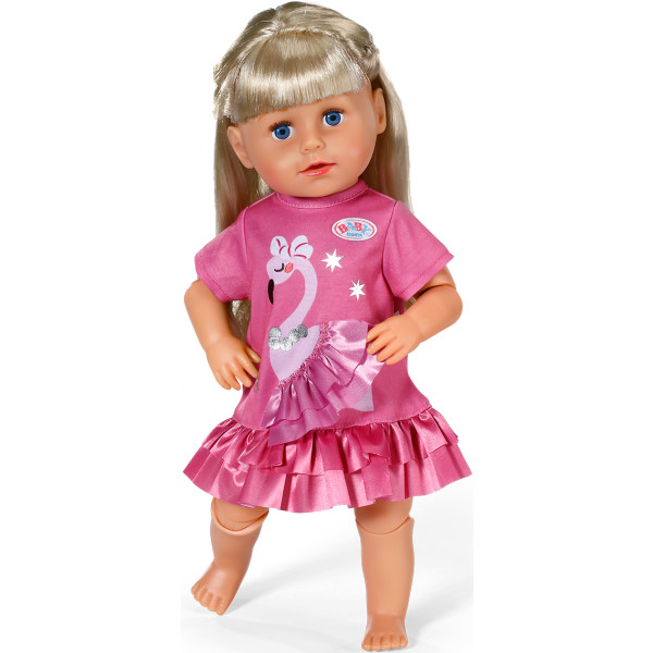 Фото - Одежда для пупса Baby Born ПЛАТЬЕ С ФЛАМИНГО 43 cм (839423)