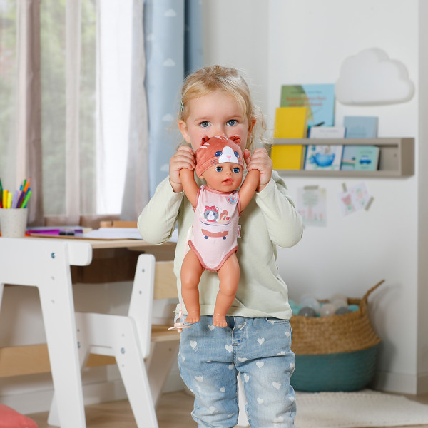 Фото - Пупс класичний Baby Born ЛІНА В КОСТЮМІ КОТИКА 36 см (839560)