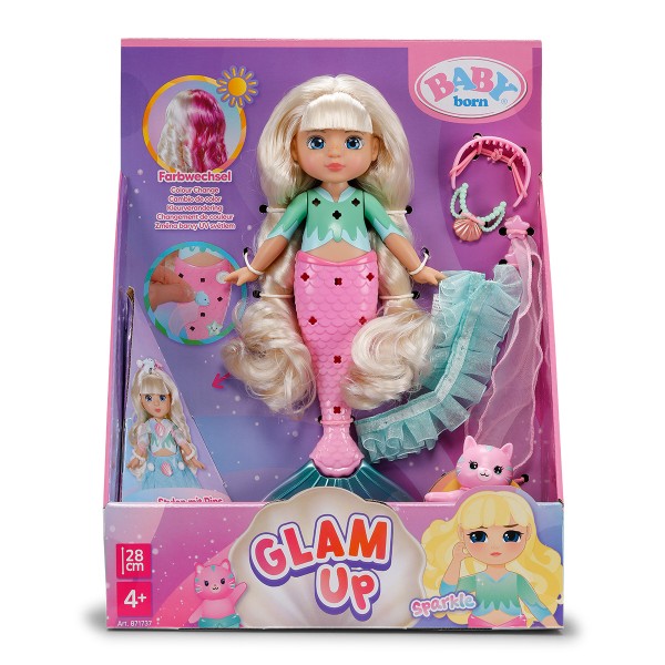Фото - Кукла Baby Born серии Glam Up – РУСАЛОЧКА СПАРКЛ 28 см (871737)