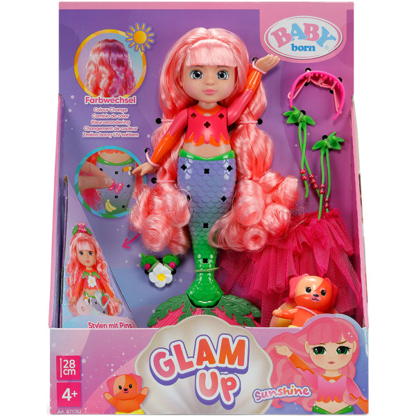 Фото - Лялька Baby Born серії Glam Up – РУСАЛОЧКА САНШАЙН 28 см (871782)