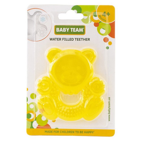 Фото - Прорізувач з охолодженням Baby Team з водою Мишка (4004_мішка жовтий)
