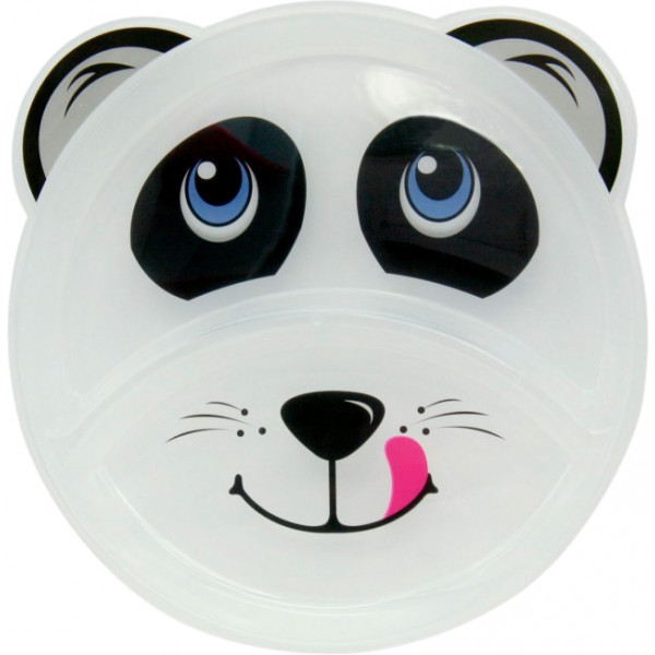 Фото - Тарелка для малыша Baby Team секционная 6+ (6000_панда)