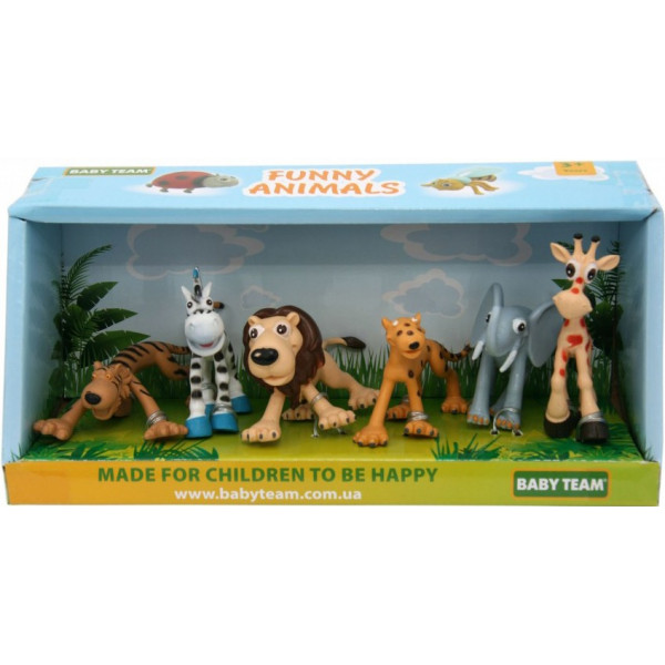 Фото - Набір ігрових фігурок Baby Team Сафарі 6 шт (8830)