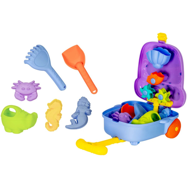 Фото - Набор для игры в песочнице Baby Team 8 эл. (9515_сиреневый)