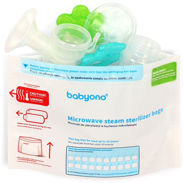 Фото - Пакети для стерилізації BabyOno 5 шт. (1038)