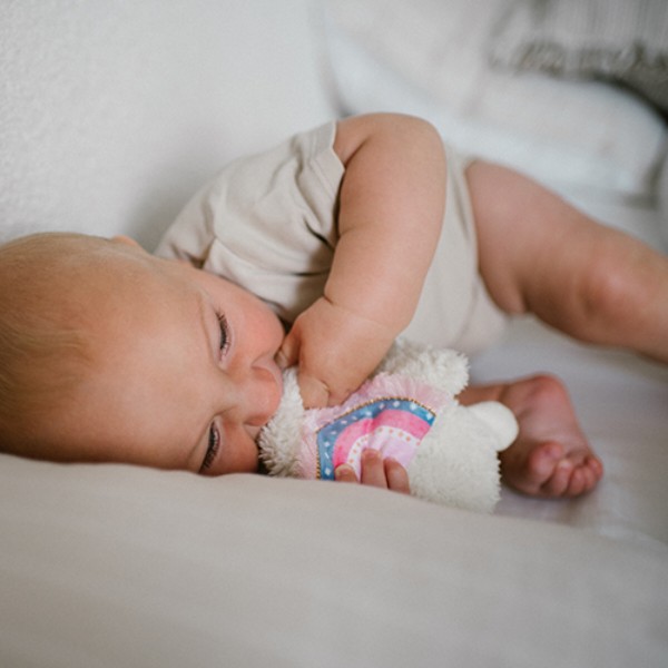 Фото - Погремушка BabyOno с шуршанием Лама Лулу розовая (1557/01)