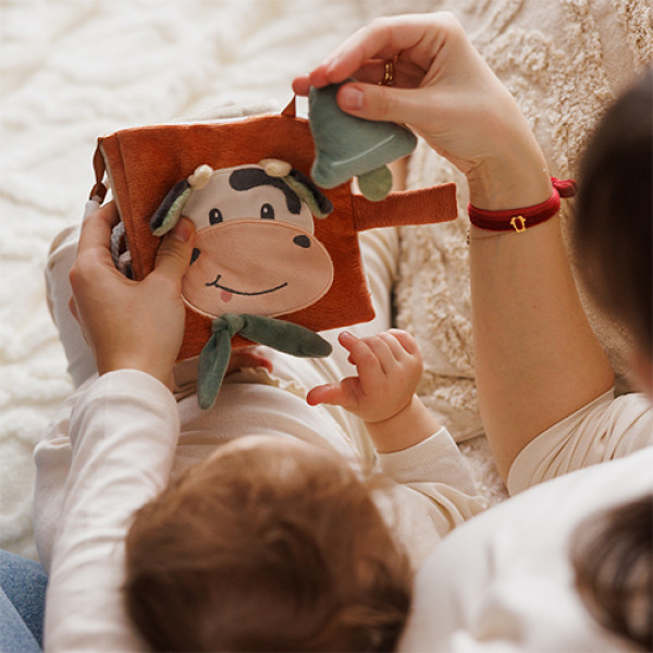 Фото - Книжка-іграшка BabyOno Коров'яче бінго (1690)