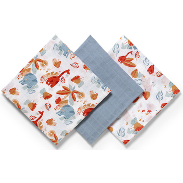 Фото - Набор пеленок BabyOno 3 шт. Dark Gray (348-07)