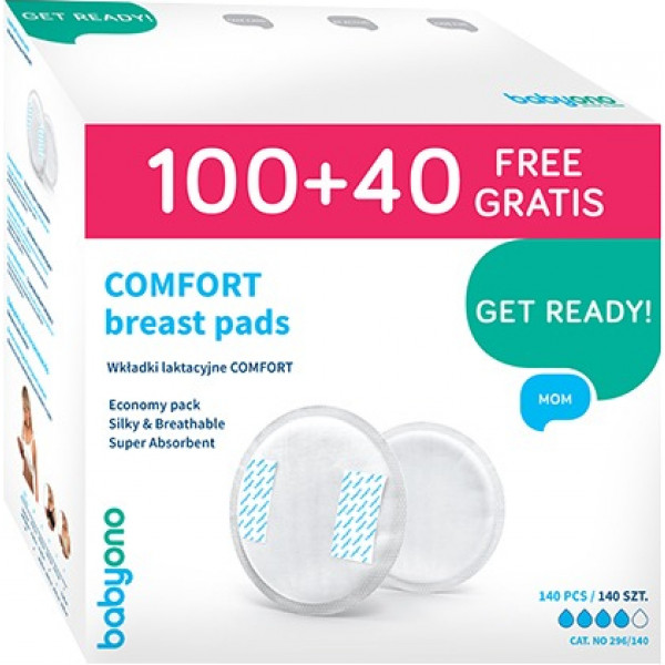 Фото - Прокладки для грудей BabyOno COMFORT 140шт (296/140)