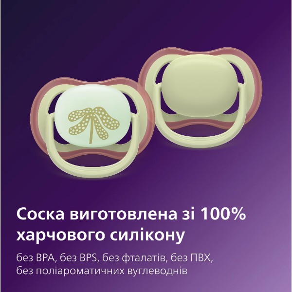 Фото - Ортодонтична пустушка Philips Avent Ultra Air, 6-18 міс. (SCF087/18)