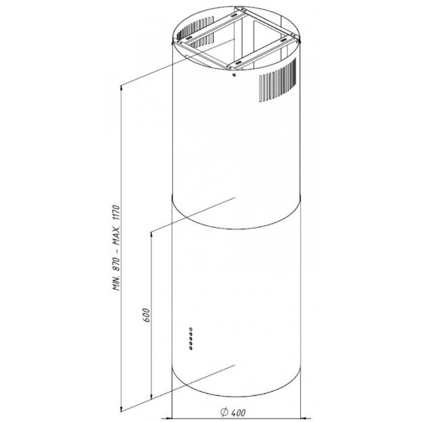 Фото - Вытяжка декоративная Akpo WK-4 Isla Balmera 850 Inox