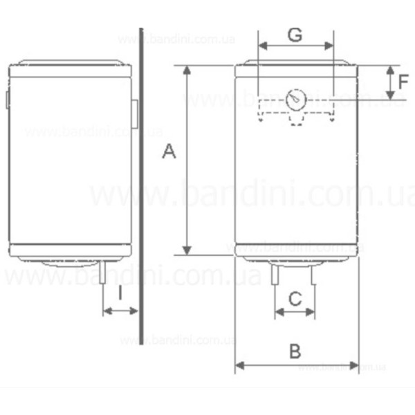 Фото - Водонагреватель Bandini Water Heaters SE 80