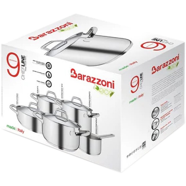 Фото - Набір посуду Barazzoni CHEF LINE 9 пр. (163909)