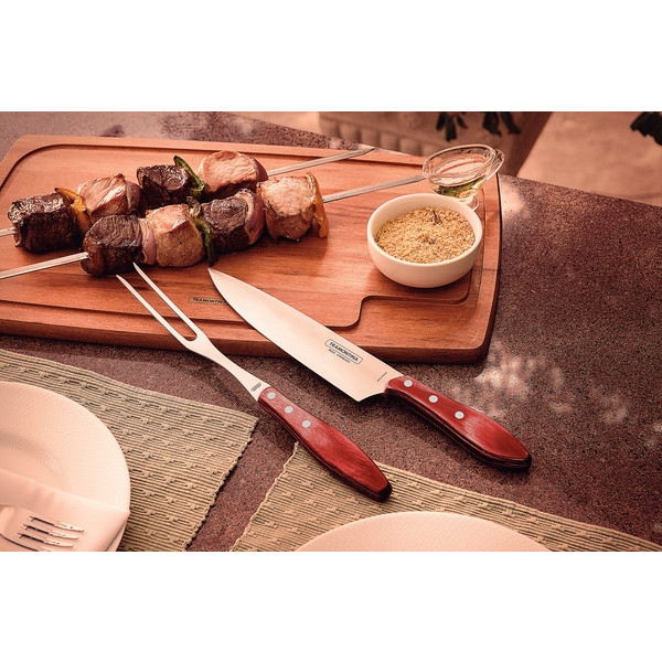 Фото - Ніж для м'яса Tramontina Barbecue Polywood 203 мм (21189/178)