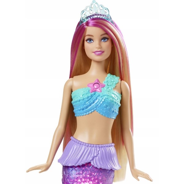 Фото - Лялька Barbie Лялька-русалка "Сяючий хвостик" серії Дрімтопія (HDJ36)