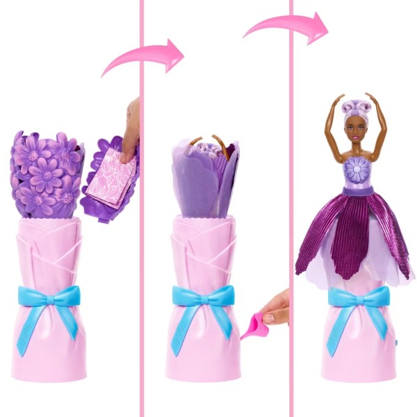 Фото - Кукла-сюрприз набор Barbie Petal Pop Фиолетовая маргаритка (JMF58)
