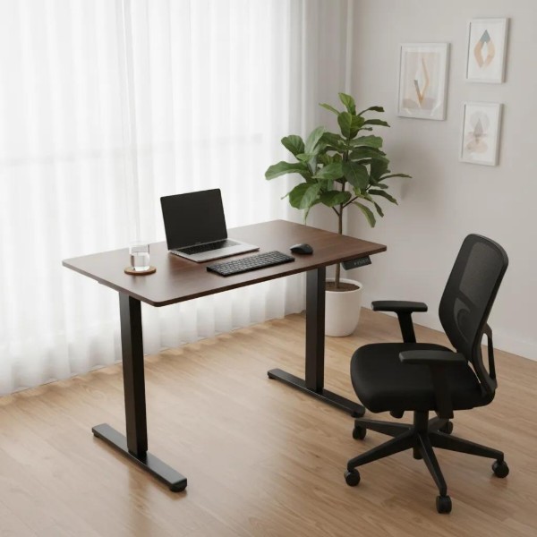 Фото - Стіл з електрорегулюванням висоти Barsky StandUp Home Black (BSTh-03)