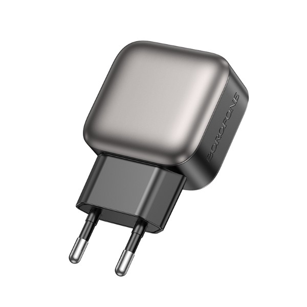 Фото - Сетевое зарядное устройство BOROFONE BAS51A Absolute dual-port charger Black (6941991116100)