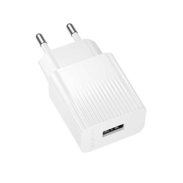 Фото - Мережевий зарядний пристрій BOROFONE BAS71A Source single-port charger White (6941991122569)
