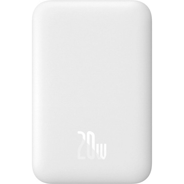 Фото - Батарея мобільна Baseus Airpow 6000mAh 20W Mag 
White (P10022807213-00)