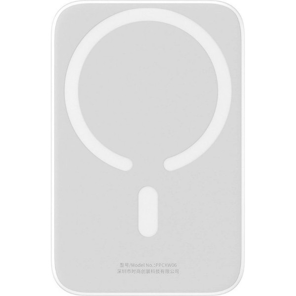 Фото - Батарея мобільна Baseus Airpow 6000mAh 20W Mag 
White (P10022807213-00)