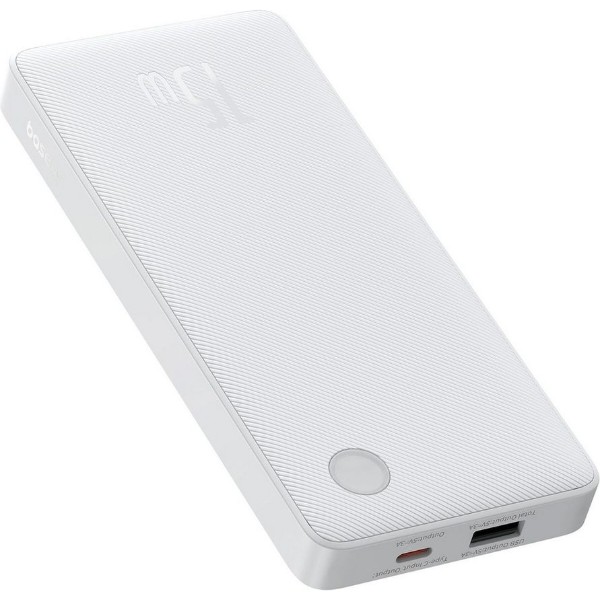 Фото - Батарея мобільна Baseus Airpow Lite 10000mAh 15W 
White (P10067500213-00)