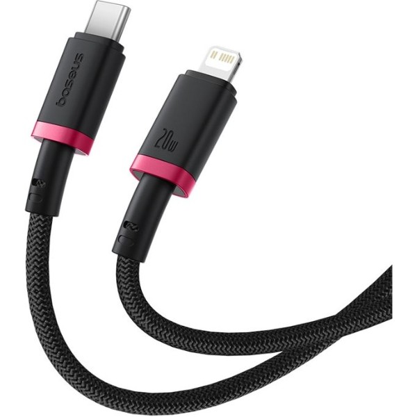 Фото - Кабель Baseus Dura Series Fast Charging Cable Type-C to iP 20W 2m Red+Black (P10377800U01-03)
