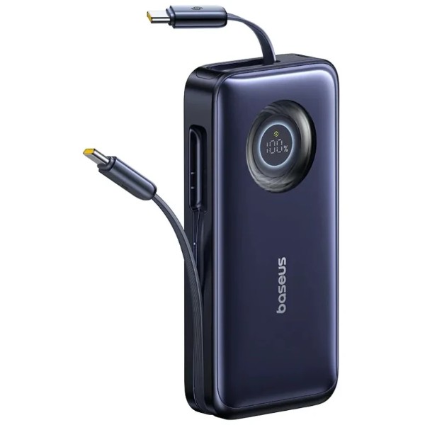 Фото - Батарея мобильная Baseus EnerCore CR11 20000 mAh 100W черный/синий с кабелем PD QC (E0027J00) Фото - Батарея мобильная Baseus EnerCore CR11 20000 mAh 100W черный/синий с кабелем PD QC (E0027J00)
