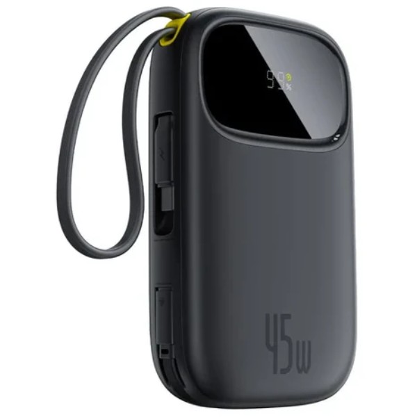 Фото - Батарея мобильная Baseus EnerFill FC31 Digital Display USB-C+C 20000mAh 45W Cosmic Black (P10082105123-00)