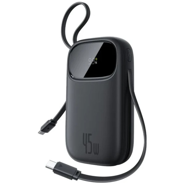 Фото - Батарея мобильная Baseus EnerFill FC31 Digital Display USB-C+C 20000mAh 45W Cosmic Black (P10082105123-00)
