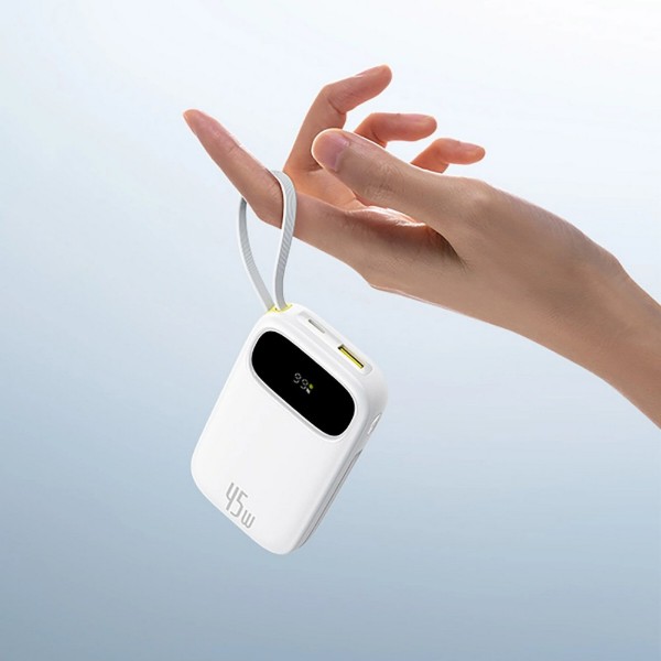 Фото - Батарея мобільна Baseus EnerFill FC31 Qpow 3 10000mAh 45W PD QC White (E0028C01)