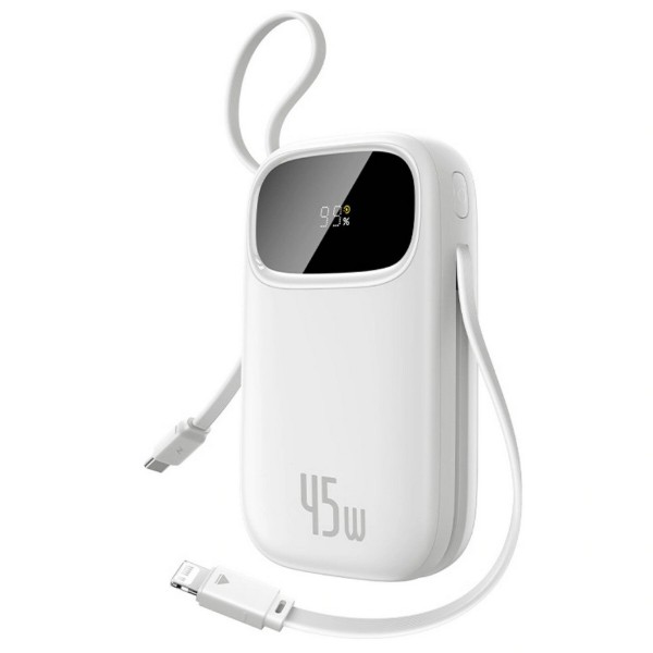 Фото - Батарея мобільна Baseus EnerFill FC31 Qpow 3 10000mAh 45W PD QC White (E0028C01)