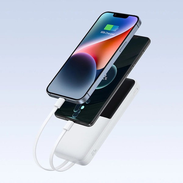 Фото - Батарея мобильная Baseus Lipow 10000mAh 22,5W белый QC PD (P10079101213-00)