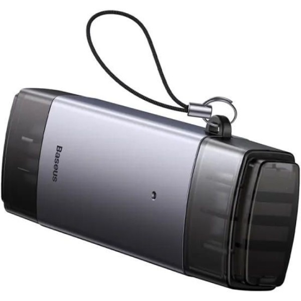 Фото - Кардридер Baseus Lite Series USB-A & Type-C  to SD/TF Card Reader Grey (WKQX060113)