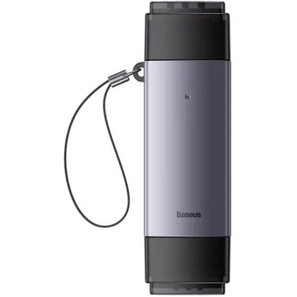 Фото - Кардридер Baseus Lite Series USB-A & Type-C  to SD/TF Card Reader Grey (WKQX060113)