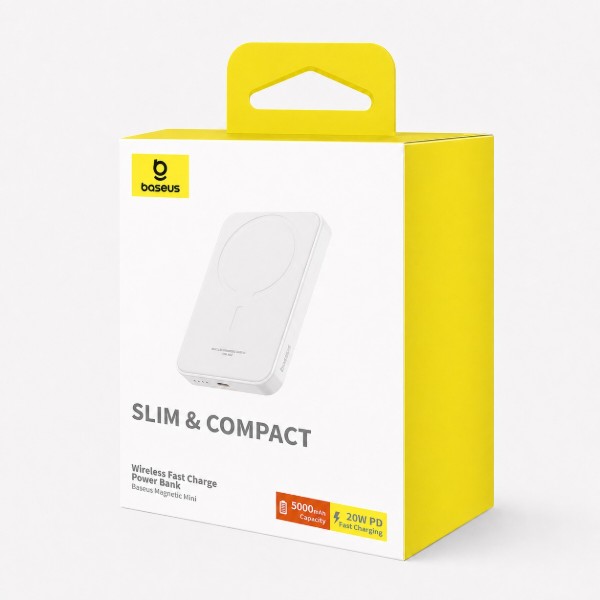 Фото - Батарея мобильная Baseus Magnetic Mini 20W 5000 mAh Black (716302)