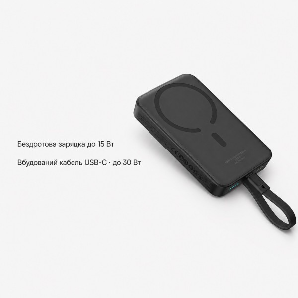 Фото - Батарея мобільна Baseus Magnetic Mini TypeC Edition 30W 10000 mAh Black (716304)