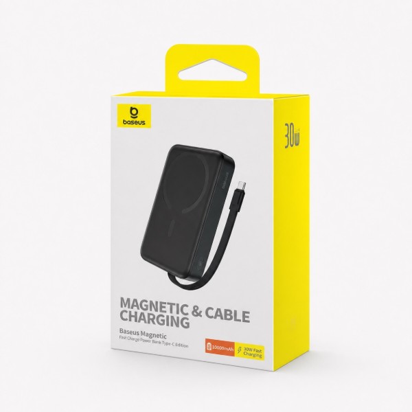Фото - Батарея мобільна Baseus Magnetic Mini TypeC Edition 30W 10000 mAh Black (716304)