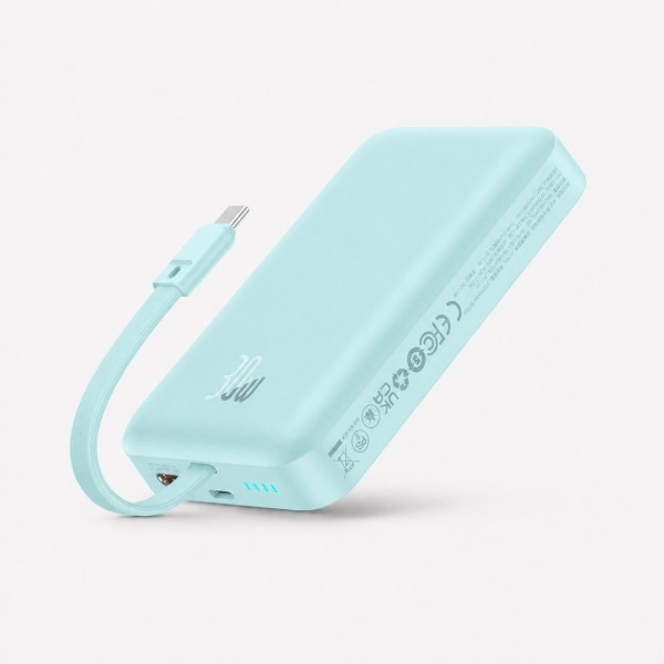 Фото - Батарея мобільна Baseus Magnetic Mini TypeC Edition 30W 10000 mAh Blue (716305)
