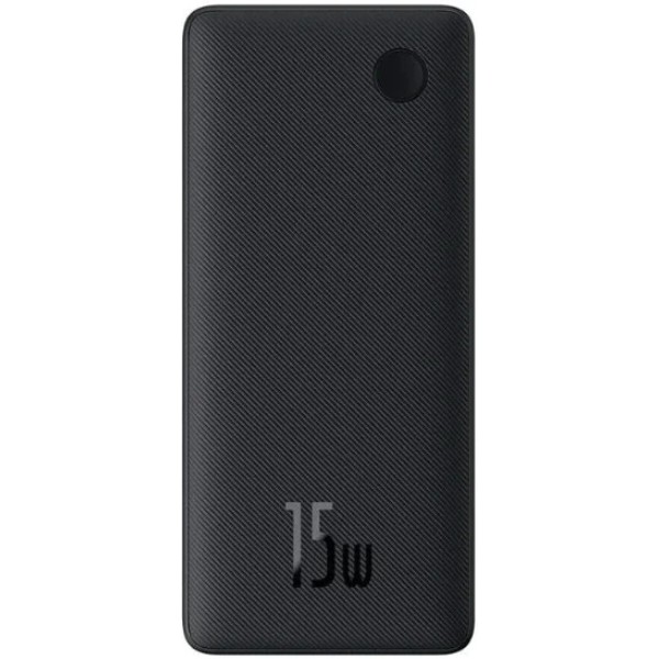 Фото - Батарея мобільна Baseus Airpow Lite Power Bank 10000mAh 15W Cosmic Black With Simple Series Data Cable USB to Type-C 30 см Black (P10067500123-00)